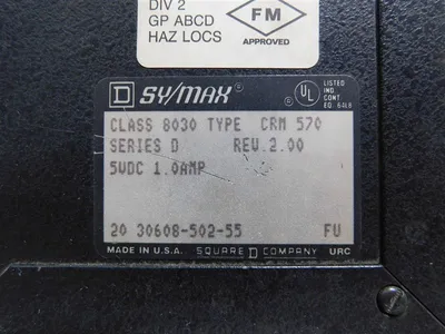 Square D 8030 CRM 570 Sy/Max Interface Module Series D Rev. 2.00 5VDC 1A Used