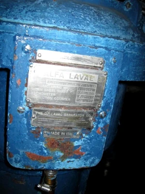 Alfa-Laval FUVPX 207-AGP-79-50 citrus oil purifier, 316SS.