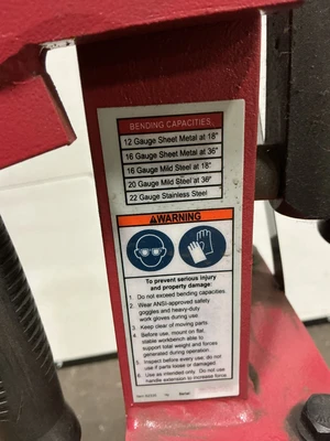 Used CENTRAL MACHINERY _UNKNOWN_ Press Brakes Ohio US | Equipment Recovery Corp. #1331779