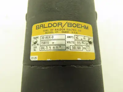 Baldor Oildyne 30-AGX-0 Hydraulic Pump Power Unit 115V 1PH 627547/D25313