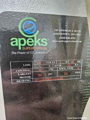 Used APEKS FORCE 5000-40LX40LDP Extraction & Processing Equipment Illinois US | Aaron Equipment #1396116