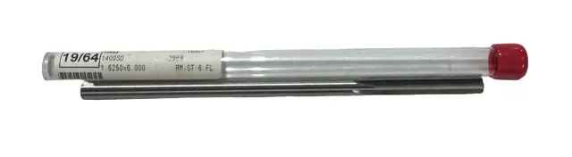 Fullerton 19/64" Solid Carbide Chucking Reamer Straight Flute USA Made