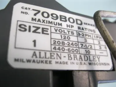 USED Allen-Bradley 509-AOD