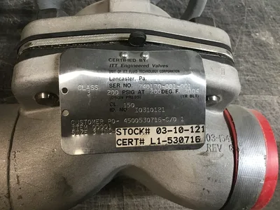 ITT 3″ I0310121 DIA-FLOW WELD DIAPHRAGM VALVE