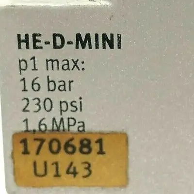 USED FESTO MANUAL ON-OFF VALVE 3 PORT G 1/8" 0-1.6MPA 170681