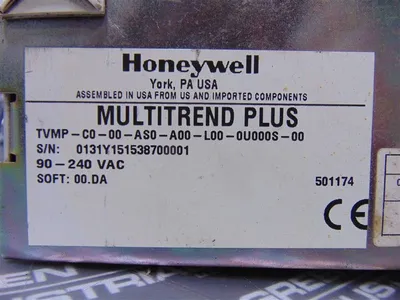 Honeywell TVMP-C0-00-AS0-A00-L00-0U000S-00 Multitrend Plus V5 Recorder For Parts