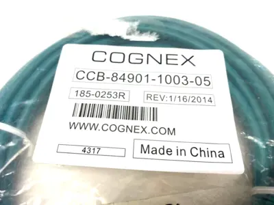 NEW COGNEX ETHERNET CABLE 5M A-CODED RJ45 TO M12 8-PIN