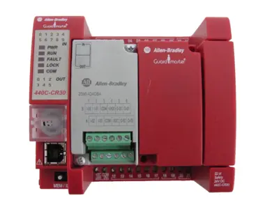 USED ALLEN BRADLY 440C-CR30-22BBB SAFETY RELAY SER.A 2080-IQ4OB4 440CCR3022BBB