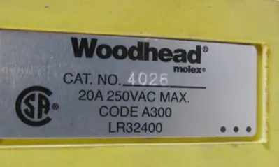 NEW MOLEX WOODHEAD 4026 PENDANT STATION 1301260218