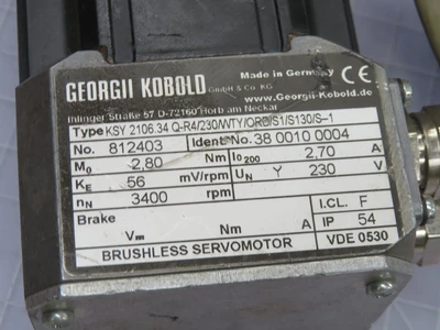 Used GEORGII KOBOLD _UNKNOWN_ Servo Motors Texas US | OCO Industrial #1683876
