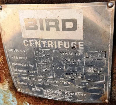 (2) Bird 6400 (44 x 132) screen bowl decanter centrifuges, CS.