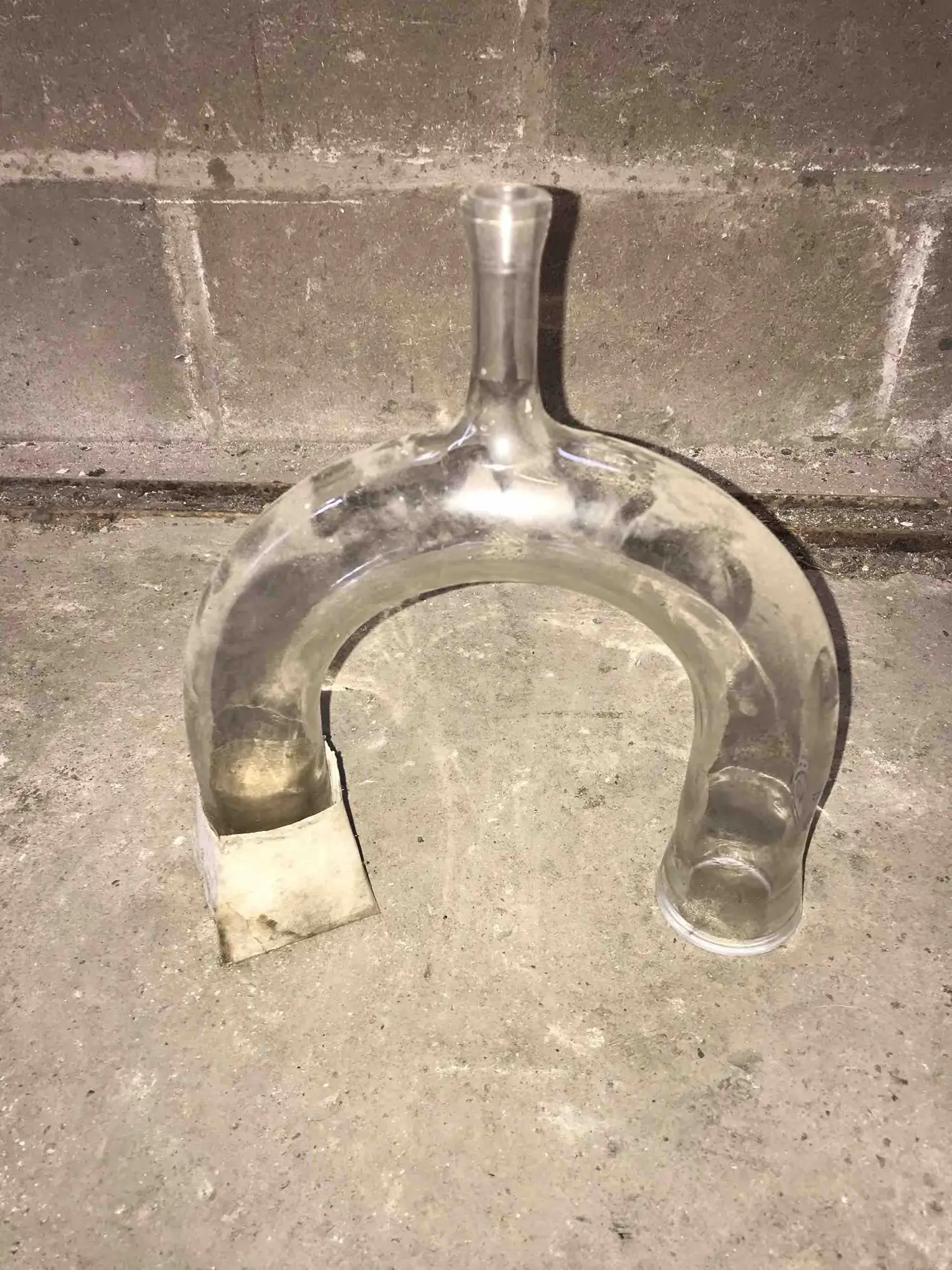 40mm Dia QVF Unequal U Bend With Bottom Outlet; PUO 1.5/2