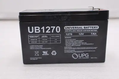 2 UNIVERSAL UB1270 LEAD-ACID BATTERY AGM TYPE #L-204/L-205