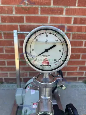 USED FRISTAM CENTRIFUGAL PUMP SKID W/ BALDOR RELIANCE 7.5 HP MOTOR 208/460V