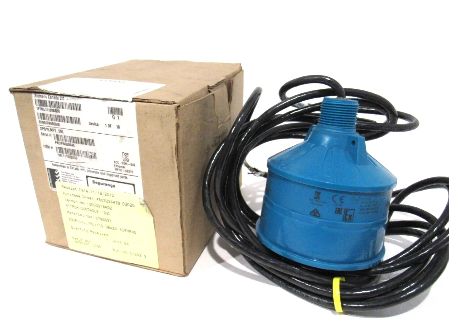 NEW SIEMENS 7ML11180BA30 ECHOMAX XPS-15 TRANSDUCER
