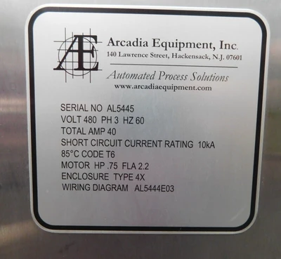 USED ARCADIA EQUIPMENT PRODUCT HEATER