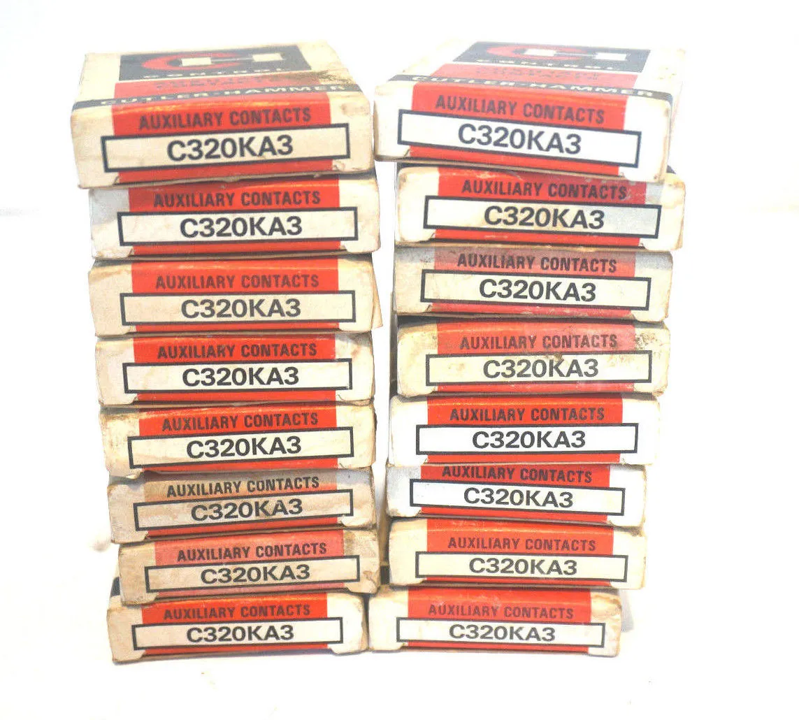 16 NEW CUTLER HAMMER C320KA3 AUXILIARY CONTACT