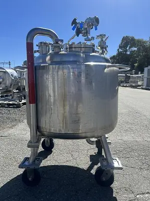 Reactor, 40 Gallon (150 Liters), 316L Stainless Steel, Jacketed, 45 PSI Internal #S745425