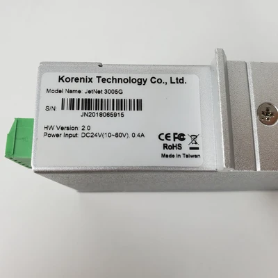 Used Korenix JETNET3005G PLC Ethernet Equipment California US | American Industrial Supply Co. #1377212