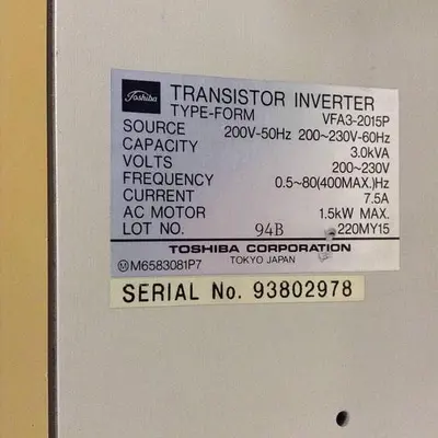 USED TOSHIBA VFA3-2015P