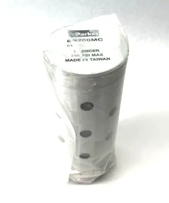 USED PARKER SILENCER/MUFFLER 2" NPT ALUMINUM, HFMA-200