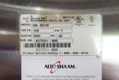 USED Alto-Shaam 1000/BQ2/192