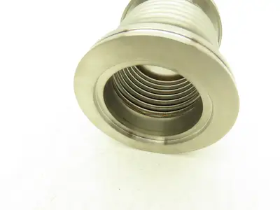 Compuvac Industries HMH-NW63-4 Stainless Flexible Vacuum Bellows Flange 3-3/4"OD