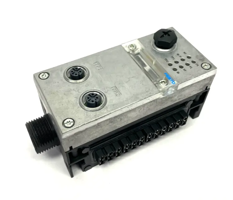 Used FESTO BUS NODE 548755 W/ CPX-GE-EV-S-7/8-4POL INTERLINK BLOCK 541248 Misc Industrial Equipment | Maverick Industrial Sales #1103030