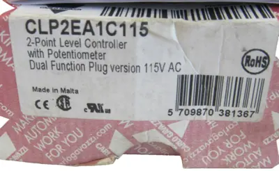 NEW CARLO GAVAZZI CLP2EA1C115 LEVEL CONTROLLER W/POTENTIOMETER