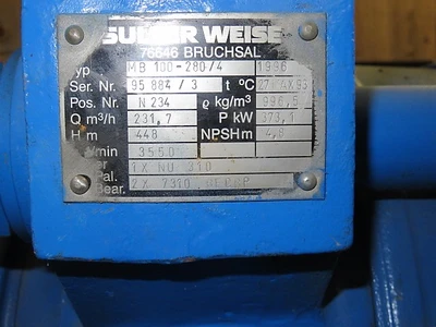 USED Sulzer MB100-280