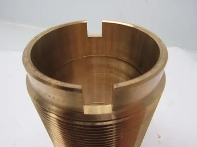 Brass Bushing 3.358" I.D. X 4.053" O.D. X 6-1/4" O.A.L. 8 TPI