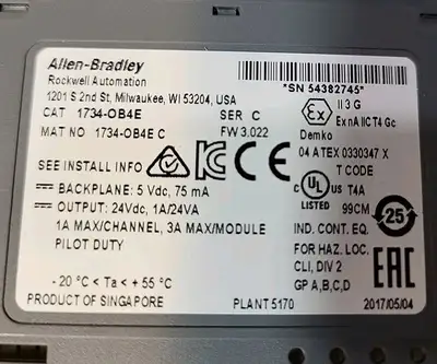 Allen-Bradley 1734-OB4E / C 4Point Output Module Loc3E38