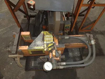 3" HUTH MODEL #2007 HYDRAULIC RAM TYPE TUBE BENDER & END FORMER: STOCK #19709