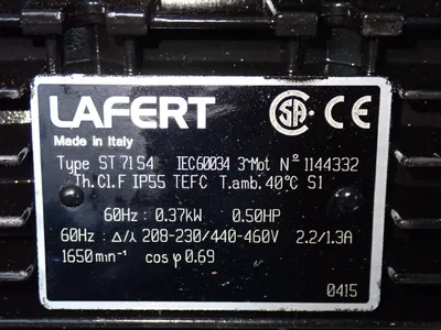 Used LAFERT ST71S4 Pumps Ohio US | HGR 24 #1229567