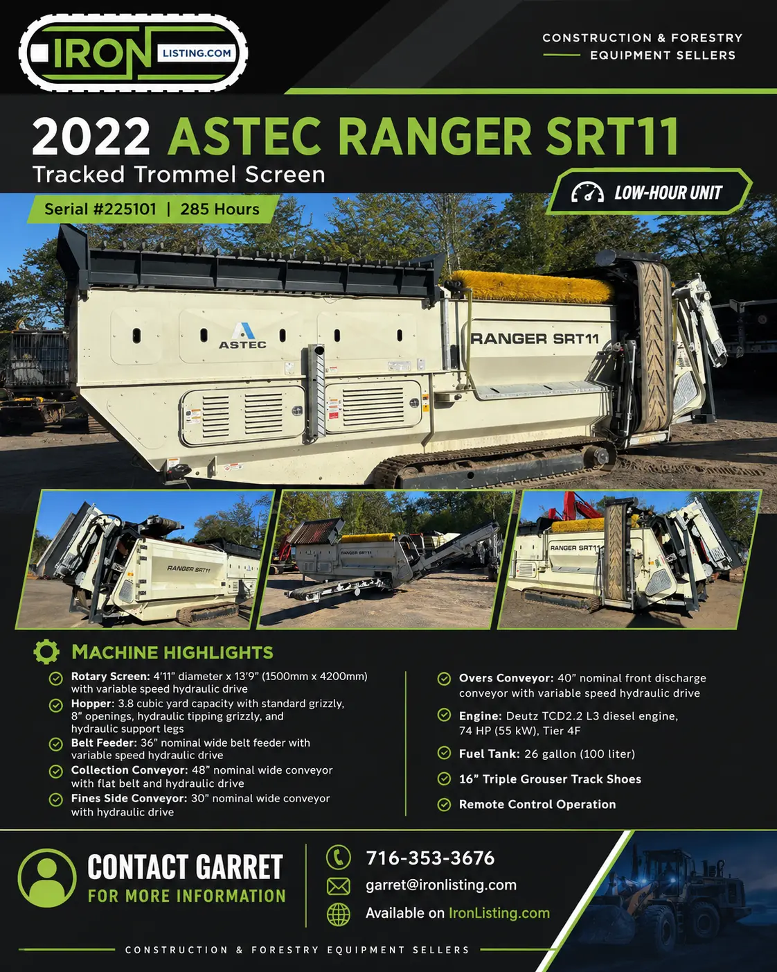USED 2022 ASTEC SRT11