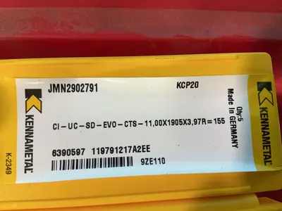 Used KENNAMETAL JMN2902791JMN2902791 / KCP20 Tooling & Accessories (Other) Ohio US | HGR 24 #1487025