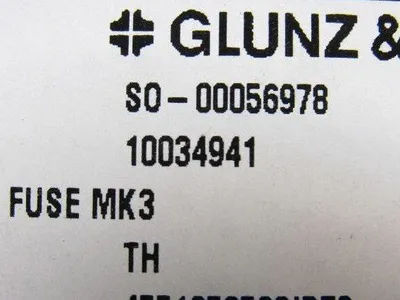 Glunz & Jensen 10034941 Rev D PCB Panel Fuse Board