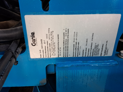 Used 2017 Genie S-45 Manlifts Texas US | Stack Equipment #1271243