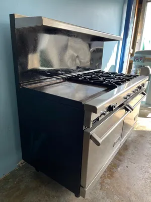 75-0375 Imperial Gas 6 Burner Range w/ 24'' Griddle and 2 Ovens IR-6-G24