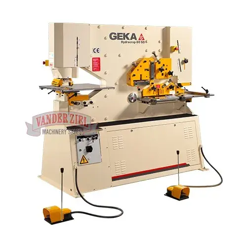 Geka Hydracrop 80/150 88 Ton Dual Cylinder Ironworker - NEW