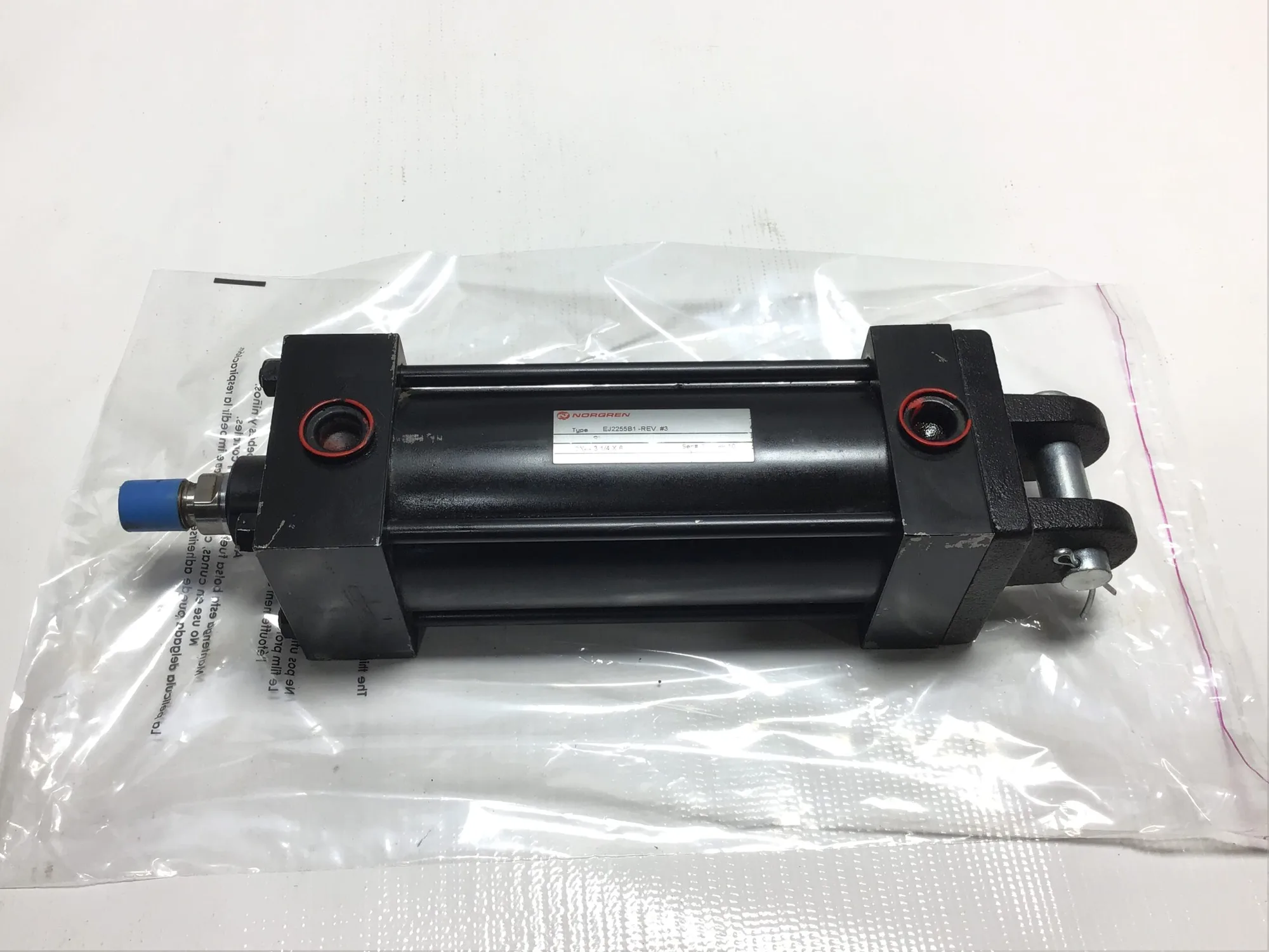 Norgren EJ2255B1-REV – L07-UM Pneumatic Air Cylinder 3 1/4 X 6 Max PSI 250