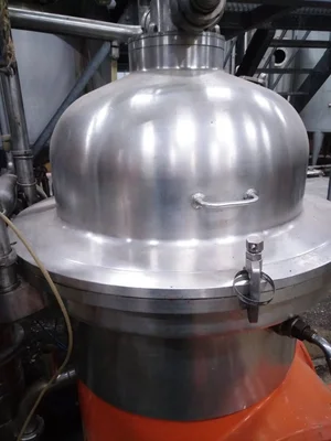 Westfalia SB 60-36-076 self-thinker clarifier centrifuge, 316SS.