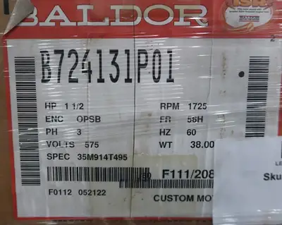 USED BALDOR B724131P01
