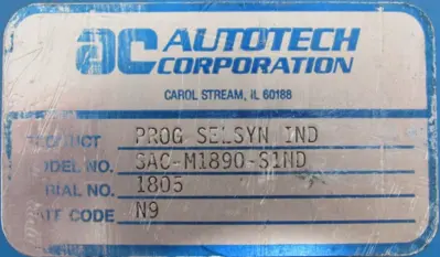USED AUTOTECH CONTROLS SAC-M1890-S1ND PROGRAMMABLE INDICATOR SACM1890S1ND