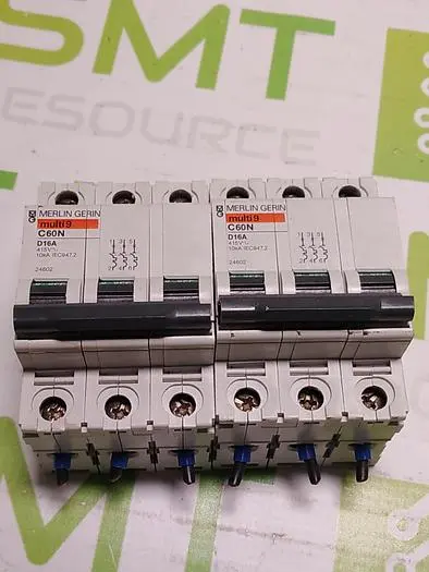 MERLIN GERIN MULTI9 C60N D16A 3 POLE CIRCUIT BREAKER