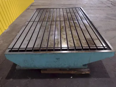 90'' X 130'' T SLOTTED LAYOUT TABLE / FLOOR PLATE: STOCK 17536