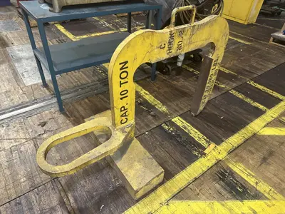 10 TON X 40" WIDE MAZZELLA C-HOOK CRANE COIL LIFTER: STOCK #23568