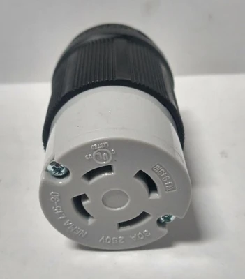 9 Locking Electrical Connector B&B NEMA L15-30R 30A 250V 4-Wire WJ-9431B New
