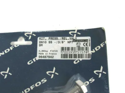 NEW SEALED GRUNDFOS 96487942 DN10 SS-3/8 NPT PRESSURE RELEASE VALVE