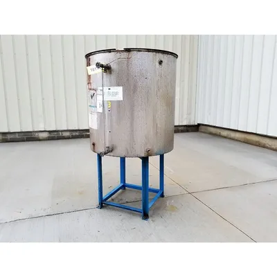 Used Stainless Steel Liquid Tank - 140 Gallon
